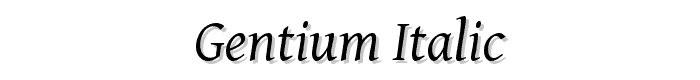 Gentium%20Italic font