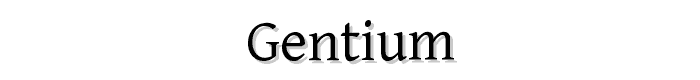 Gentium font