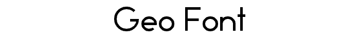 Geo font