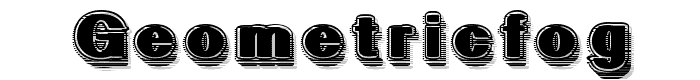 GeometricFog font