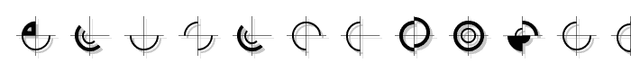 GeometricGlyphs font