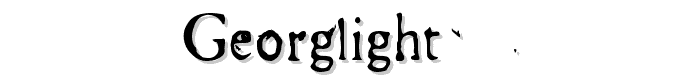 GeorgLight font