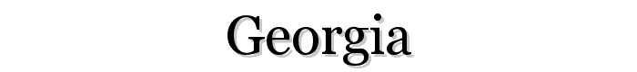 Georgia font