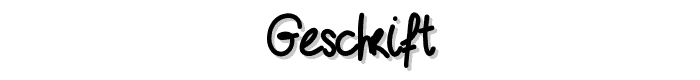 Geschrift font