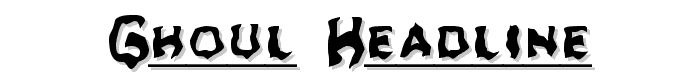 Ghoul%20Headline font