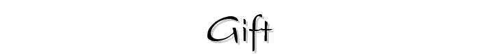 Gift font