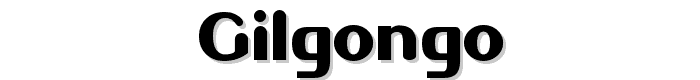 Gilgongo font