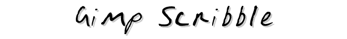 Gimp%20Scribble font