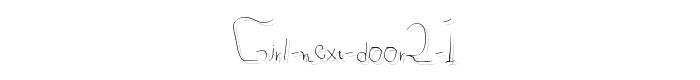 Girl Next Door2 1 font
