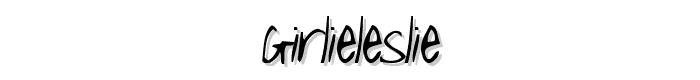 GirlieLeslie font