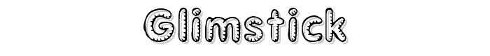 Glimstick font