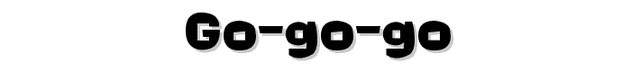 Go-Go-Go font