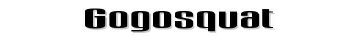 Gogosquat font