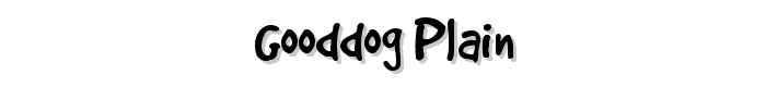 GoodDog%20Plain font