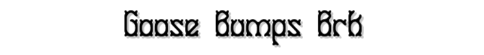 Goose%20Bumps%20BRK font