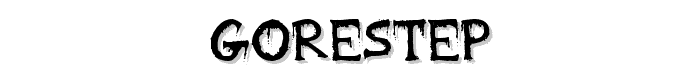 Gorestep font