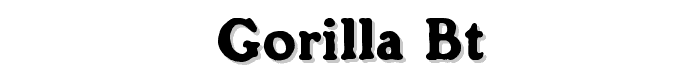 Gorilla%20BT font