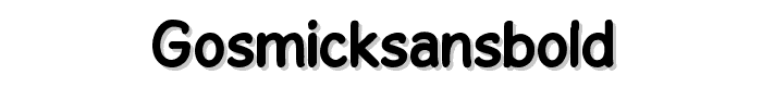 GosmickSansBold font