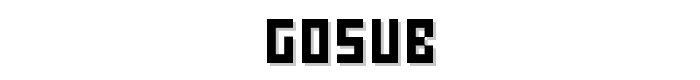 Gosub font