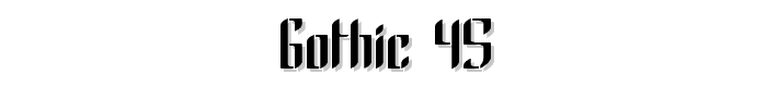Gothic%2045 font