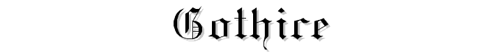 Vorschau von GothicE Schrift