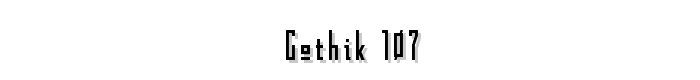 Gothik%23107 font