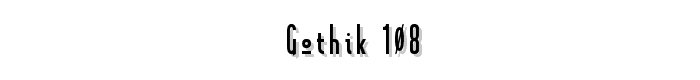 Gothik_108 font