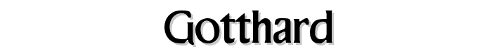 Gotthard font