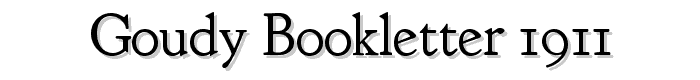 Goudy%20Bookletter%201911 font