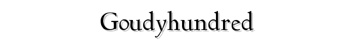 GoudyHundred font