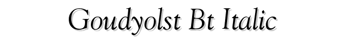 GoudyOlSt%20BT%20Italic font