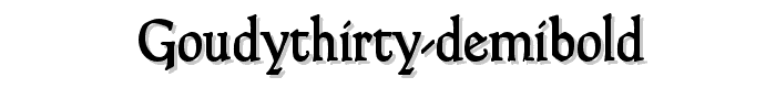 GoudyThirty-DemiBold font