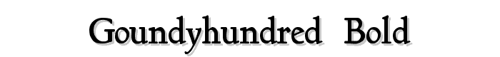 GoundyHundred%20Bold font