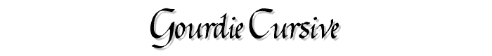 Gourdie%20Cursive font