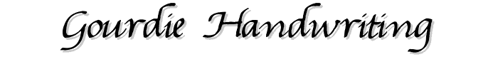 Gourdie%20Handwriting font