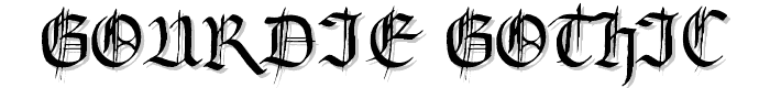 Gourdie Gothic font