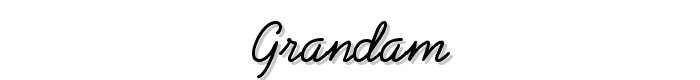 Grandam font