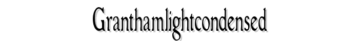 GranthamLightCondensed font