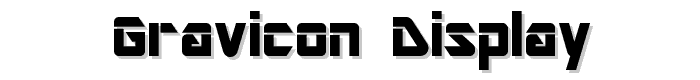 Gravicon%20Display font