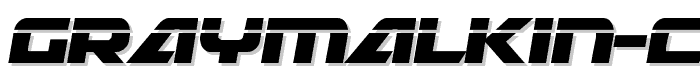 A preview of the Graymalkin Compact Laser Condensed font