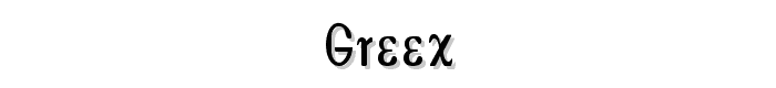 Greex font
