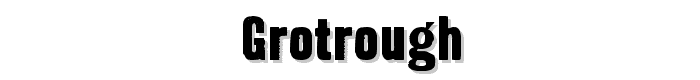 GrotRough font