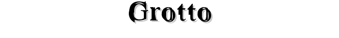 Grotto font