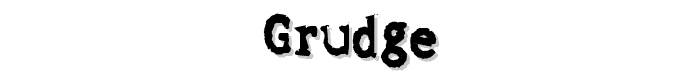 Grudge font