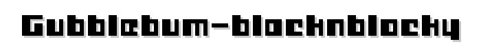 Gubblebum BlacknBlocky font