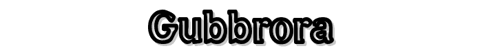 Gubbröra font