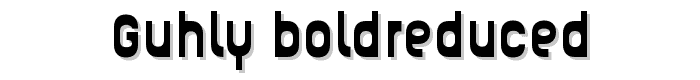 Guhly-Boldreduced font