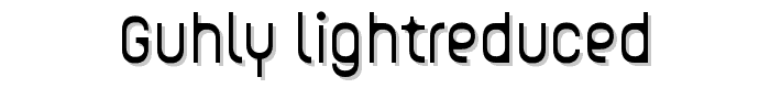 Guhly-Lightreduced font