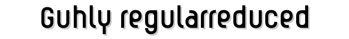 Guhly-Regularreduced font