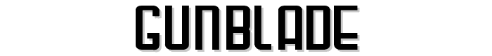 Gunblade font